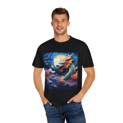 A Dragon's Ascent Unisex Garment-Dyed T-shirt