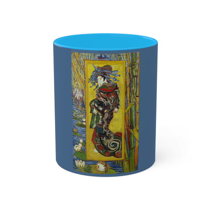 Courtesan (after Eisen) by Vincent Van Gogh Colorful Mugs, 11oz
