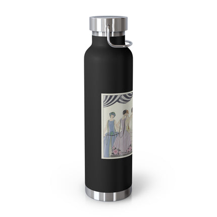 Visez au coeur, belles dames! by George Barbier Copper Vacuum Insulated Bottle, 22oz