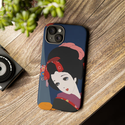 Geisha Portrait Phone Case – Elegant Beauty & Timeless Grace