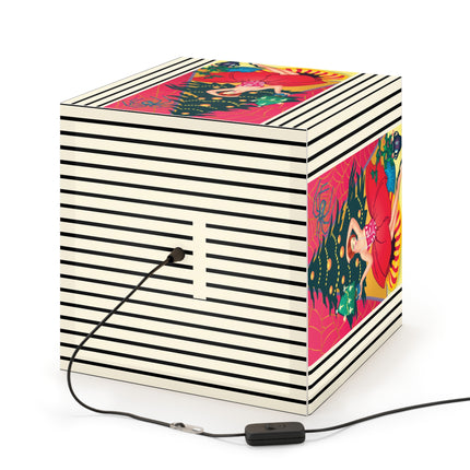 Art Deco Christmas Enchantment Light Cube Lamp