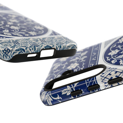 Blue Flower Pattern by Owen Jones Phone Cases