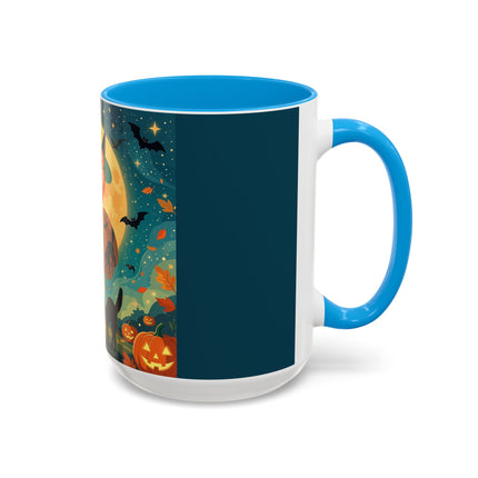 🦇🎃 The Witch Of Batwing Pumpkin Hollow Colorful Mug – Moonlit Halloween Charm