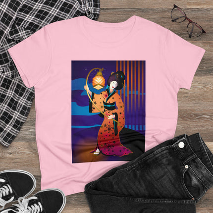 The Enchanting Geisha Women's Midweight Cotton Tee