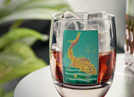 Golden Serenity Whiskey Glass
