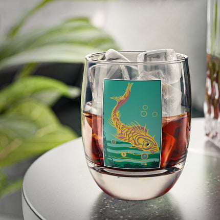 Golden Serenity Whiskey Glass
