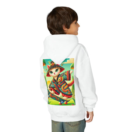 Dragon Dance on Wheels Youth Hooded Sweatshirt – Bold Motion & Fearless Style
