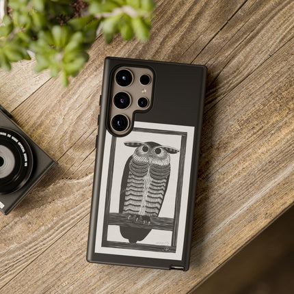 Horned Owl by Samuel Jessurun de Mesquita Phone Cases