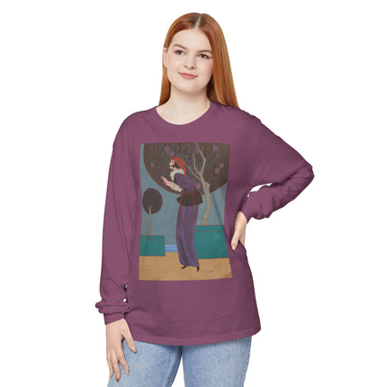 Les Lucioles by Charles Martin Garment-dyed Long Sleeve T-Shirt