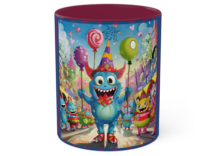 Monster Parade Madness Colorful Mugs, 11oz