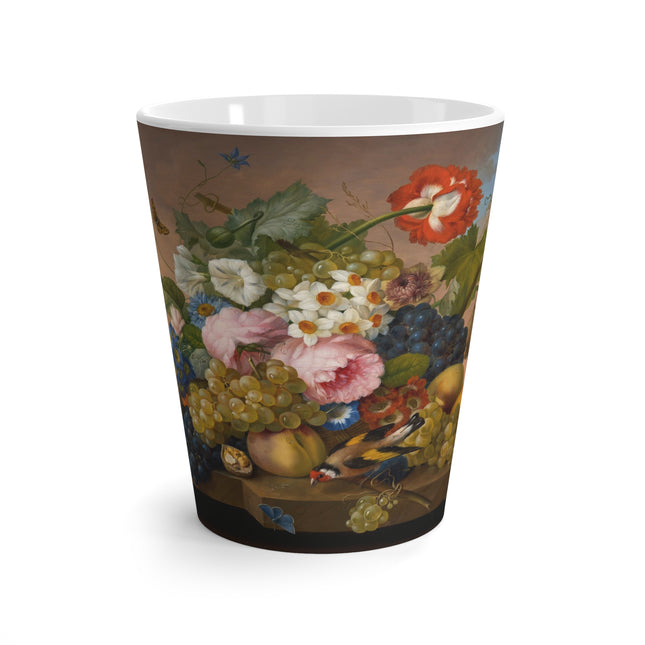 Floral Still Life by Franz Xaver Petter Latte Mug