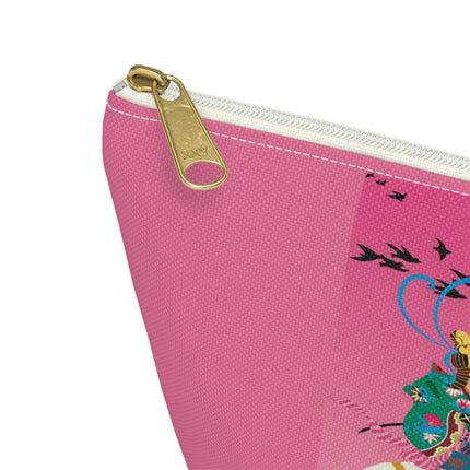Samurai Princess on the White Steed Cosmetic Bag – Bold Fantasy & Elegant Adventure