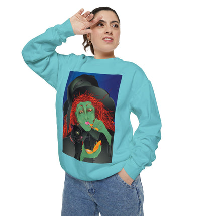 Mirror, Mirror A Witch's Touch Unisex Garment-Dyed Sweatshirt