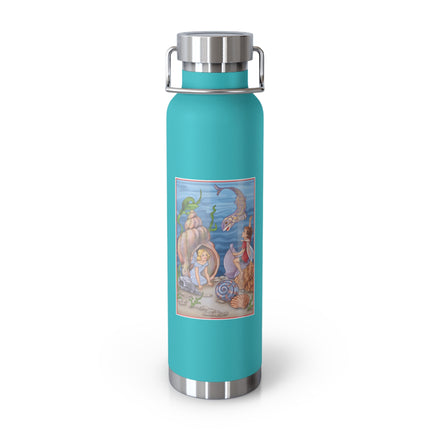 Fairy Whispers of the Sea Copper Vacuum Insulated Bottle, 22 oz