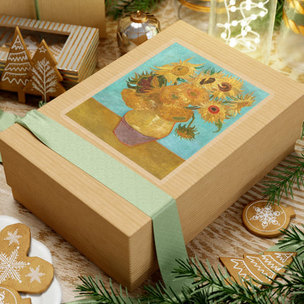 Vase with Twelve Sunflowers by Vincent Van Gogh Kiss-Cut Stickers (4 Sizes)