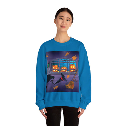 Whimsical Halloween Mischief Unisex Heavy Blend™ Crewneck Sweatshirt