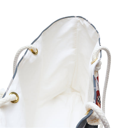 ☔🌹 The Scarlet Checkerboard Rainstorm Weekender Bag – Art Deco Floral Elegance