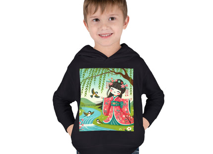 Sparrow Dance Geisha Fairy Toddler Pullover Fleece Hoodie