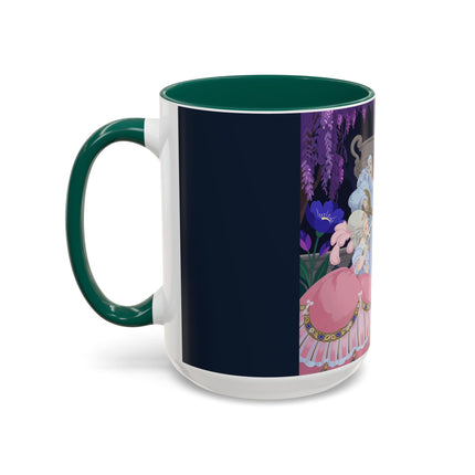The Moonlit Garden Serenade Colorful Mugs – Art Deco Musical Elegance