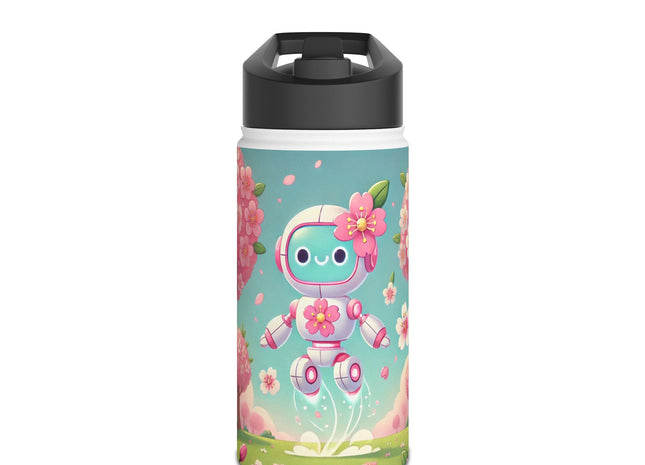 Sakura Sentinel Stainless Steel Water Bottle, Standard Lid