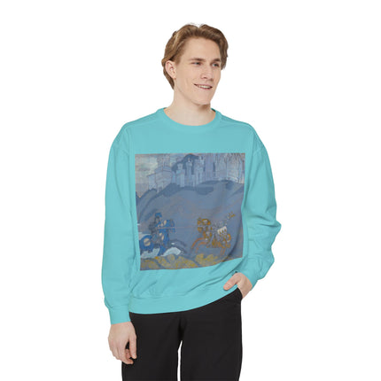 The Duel by Nicholas Roerich Unisex Garment-Dyed Sweatshirt