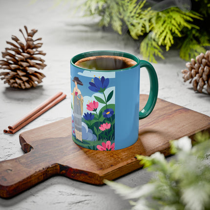 Garden Of New Beginnings Colorful Mugs – Art Deco Floral Elegance