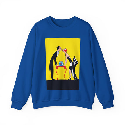 A Moment of Elegance: A Passionate Embrace Amidst Golden Splendor Heavy Blend™ Crewneck Sweatshirt