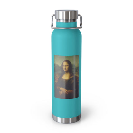 Mona Lisa by Leonardo da Vinci Copper Vacuum Insulated Bottle, 22oz
