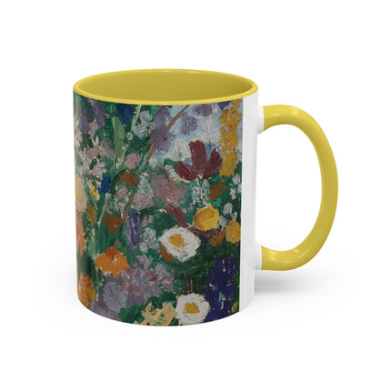 Flowers on the Mountain by August Babberger Colorful Mugs (11oz, 15oz)