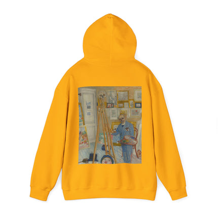 The Skeleton Painter by James Ensor Heavy Blend™ Hooded Sweatshirt