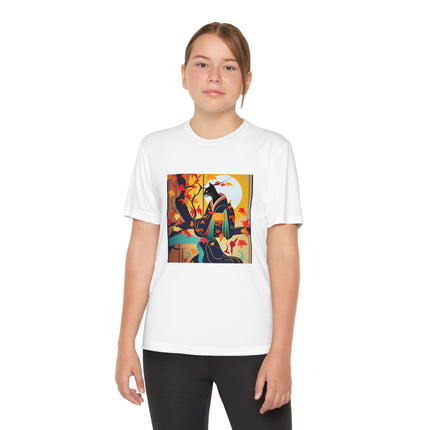 Black Cat in Kimono Youth Competitor Tee