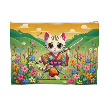 Samurai Kitten Accessory Pouch – Discipline, Grace & Playful Courage