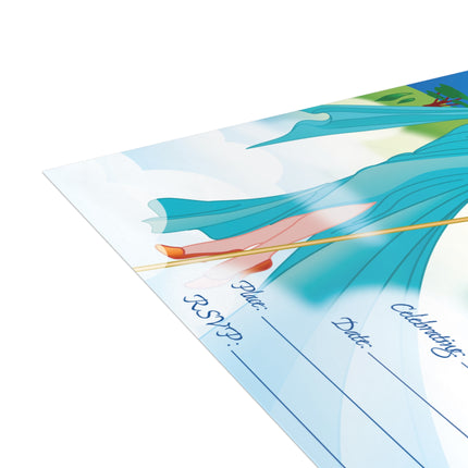 Embark on a Magical Journey with this Birthday Party Invitation! Bundles of 10, 30, 50 Pieces (envelopes included)