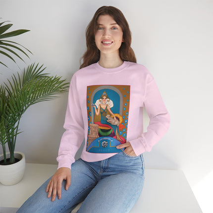 April & Diamond (from the Gem Series) by Sofia Chiostri Heavy Blend™ Crewneck Sweatshirt