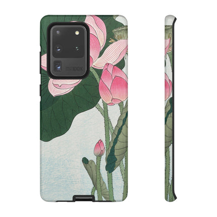 Blooming Lotus Flowers by Ohara Koson Phone Cases