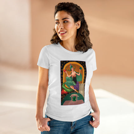 May & Emerald (from the Gem Series) by Sofia Chiostri Women's Midweight Cotton Tee