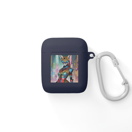 Cyber Cat Glamour AirPods Case Cover