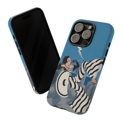 Art Deco Smoker Phone Case – Glamorous Lounging & Timeless Allure