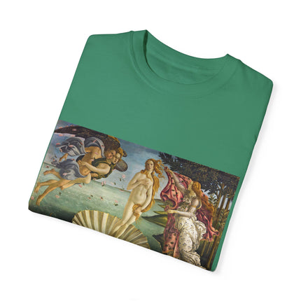 Birth of Venus by Sandro Botticelli Unisex Garment-Dyed T-shirt