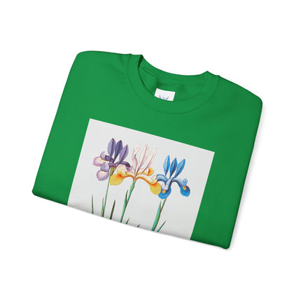 Blue Iris by Anselmus Boëtius de Boodt Heavy Blend™ Crewneck Sweatshirt