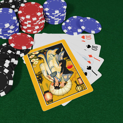 Golden Embrace Playing Cards