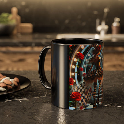 Halloween Witch Through the Mirror Colorful Mugs (11oz, 15oz)