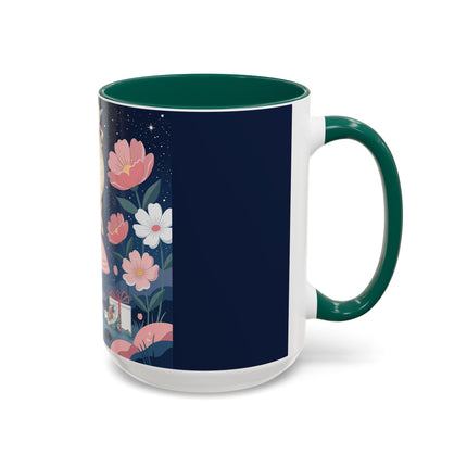 🕛🌸 Midnight Waltz Before Christmas Colorful Mug – Art Deco Holiday Fantasy