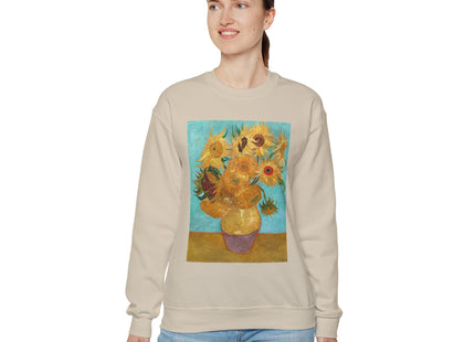 Vase with Twelve Sunflowers by Vincent Van Gogh Heavy Blend™ Crewneck Sweatshirt