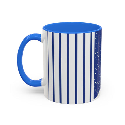 Snowman in Falling Snow Colorful Mugs (11oz, 15oz)