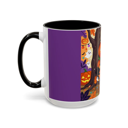 🎃🐈‍⬛ The Pumpkin Child’s Halloween Parade Colorful Mug – Whimsical Storybook Charm