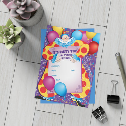 Colorful Extravaganza Party Invitation Bundles (envelopes included)