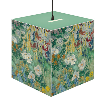 Flowers by August Babberger Light Cube Lamp
