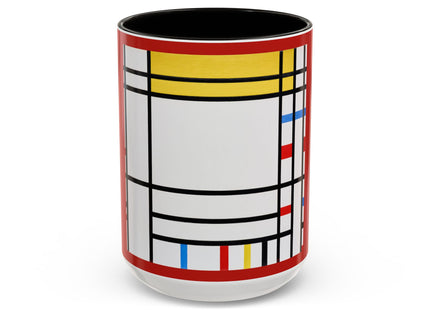 Place de la Concorde by Piet Mondrian Colorful Mugs (11oz, 15oz)