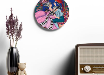 The Jealous Parrot by George Barbier Acrylic Wall Clock